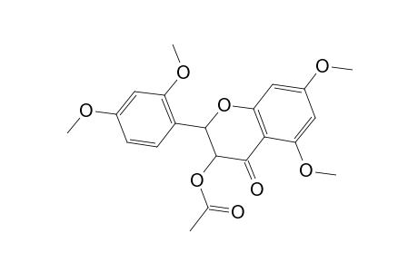 Flavanone, 3-hydroxy-2',4',5,7-tetramethoxy-, acetate, trans-