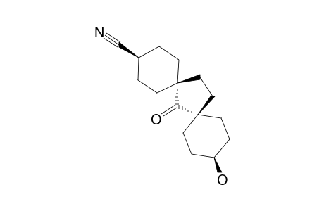 TRANS-11-HYDROXY-7-OXO-DISPIRO-[5.1.5.2]-PENTADECAN-TRANS-3-CARBONITRILE