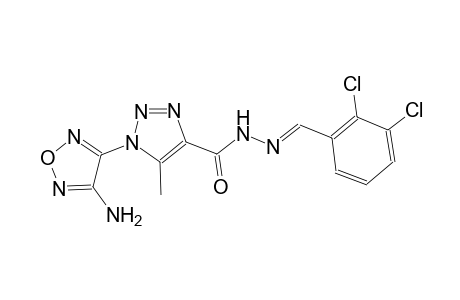 1-(4-amino-1,2,5-oxadiazol-3-yl)-N'-[(E)-(2,3-dichlorophenyl)methylidene]-5-methyl-1H-1,2,3-triazole-4-carbohydrazide