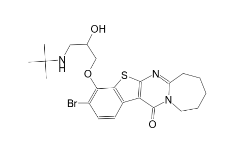benzo[4',5']thieno[2',3':4,5]pyrimido[1,2-a]azepin-13(7H)-one, 3-bromo-4-[3-[(1,1-dimethylethyl)amino]-2-hydroxypropoxy]-8,9,10,11-tetrahydro-