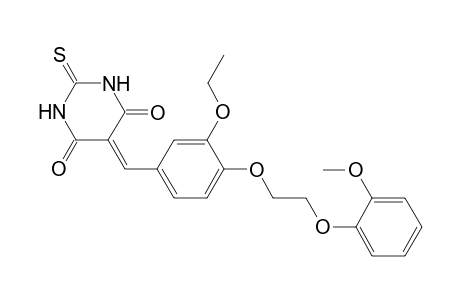 5-[3-ethoxy-4-[2-(2-methoxyphenoxy)ethoxy]benzylidene]-2-thioxo-hexahydropyrimidine-4,6-quinone