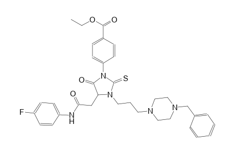 benzoic acid, 4-[4-[2-[(4-fluorophenyl)amino]-2-oxoethyl]-5-oxo-3-[3-[4-(phenylmethyl)-1-piperazinyl]propyl]-2-thioxo-1-imidazolidinyl]-, ethyl