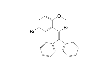 9'-(.alpha,5-Dibromo-2-methoxybenzylidene)fluorene