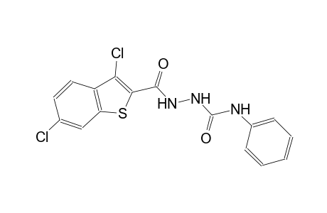 2-[(3,6-dichloro-1-benzothien-2-yl)carbonyl]-N-phenylhydrazinecarboxamide
