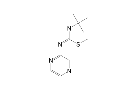 N-(1,1-DIMETHYLETHYL)-N'-2-PYRAZINYL-CARBAMIMIDOTHIOIC-ACID-METHYLESTER