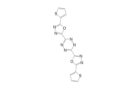 2-(2-Thienyl)-5-[6-[5-(2-thienyl)-1,3,4-oxadiazol-2-yl]-1,2,4,5-tetrazin-3-yl]-1,3,4-oxadiazole