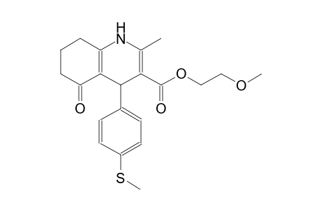 3-quinolinecarboxylic acid, 1,4,5,6,7,8-hexahydro-2-methyl-4-[4-(methylthio)phenyl]-5-oxo-, 2-methoxyethyl ester