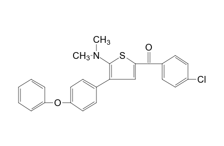p-CHLOROPHENYL 5-(DIMETHYLAMINO)-4-(p-PHENOXYPHENYL)-2-THIENYL KETONE