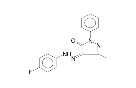 (Z)-3-METHYL-1-PHENYLPYRAZOLE-4,5-DIONE (4-FLUOROPHENYL)HYDRAZONE