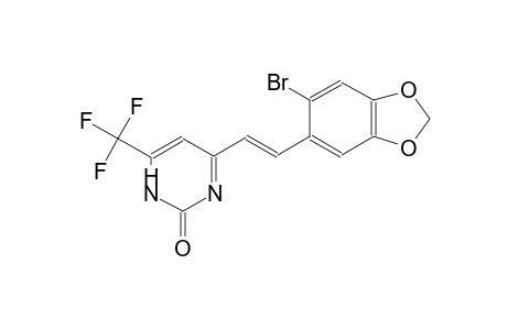 4-[(E)-2-(6-bromanyl-1,3-benzodioxol-5-yl)ethenyl]-6-(trifluoromethyl)-1H-pyrimidin-2-one