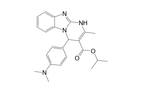 Pyrimido[1,2-a][1,3]benzimidazole-3-carboxylic acid, 4-[4-(dimethylamino)phenyl]-1,4-dihydro-2-methyl-, 1-methylethyl ester