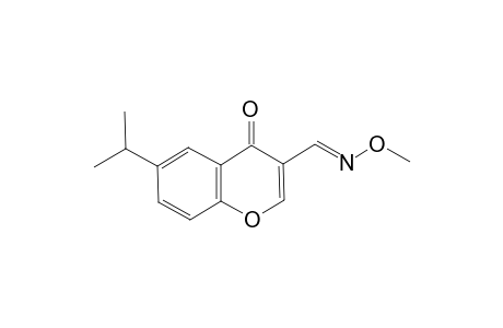 6-Isopropyl-4-oxo-4H-1-benzopyran-3-carboxaldehyde 3-O-methyl oxime