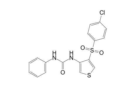 1-{4-[(p-chlorophenyl)sulfonyl]-3-thienyl}-3-phenylurea