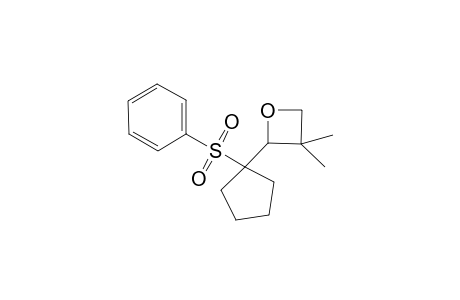 3,3-Dimethyl-2-[1'-phenylsulfonylcyclopentyl]oxtane