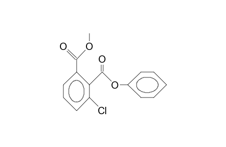 3-Chloro-2-phenoxycarbonyl-benzoic acid, methyl ester