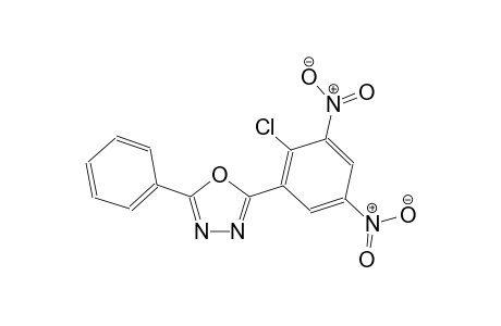 2-(2-Chloro-3,5-dinitrophenyl)-5-phenyl-1,3,4-oxadiazole