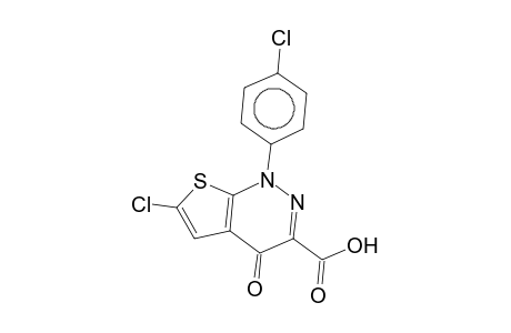 6-Chloranyl-1-(4-chlorophenyl)-4-oxidanylidene-thieno[2,3-c]pyridazine-3-carboxylic acid