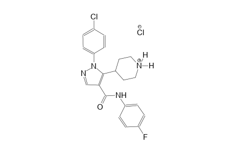 piperidinium, 4-[1-(4-chlorophenyl)-4-[[(4-fluorophenyl)amino]carbonyl]-1H-pyrazol-5-yl]-, chloride
