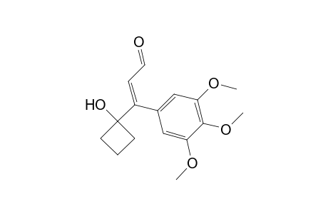 (E)-3-(1-hydroxycyclobutyl)-3-(3,4,5-trimethoxyphenyl)acrylaldehyde