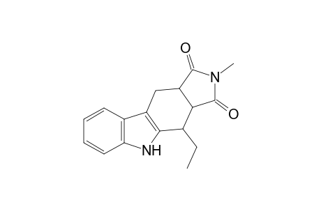 4-Ethyl-2-methyl-1,3-dioxopyrrolidino[3,4-b]tetrahydrocarbazole