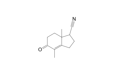 4,7a-Dimethyl-5-oxo-2,3,5,6,7,7a-hexahydro-1H-indene-1-carbonitrile