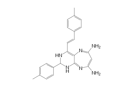 6,8-Diamino-2,3-dihydro-2-(4"-methylphenyl)-4-(4'-methylstyryl)-1H-pyrimido[4,5-b]-[1,4]diazepine