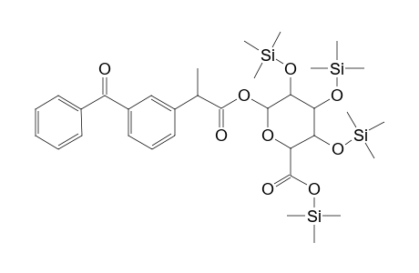 Pertrimethylsilylated ketoprofen glucuronide