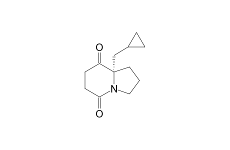 (S)-8a-(cyclopropylmethyl)hexahydroindolizine-5,8-dione