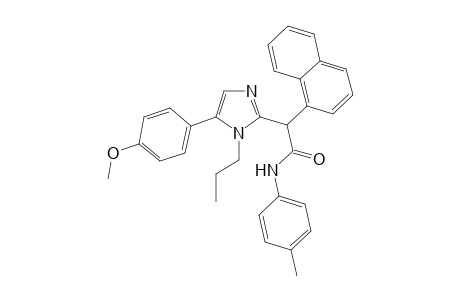 2-[5-(4-methoxyphenyl)-1-n-propylimidazol-2-yl]-2-(1-naphthyl)acetic acid N-(4-methylphenyl)amide