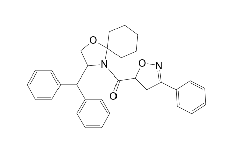 (4RS)-2,2-Pentamethylene-4-diphenylmethyl-3-[(5RS)-3-phenyl-2-isoxazoline-5-carbonyl]oxazolidine