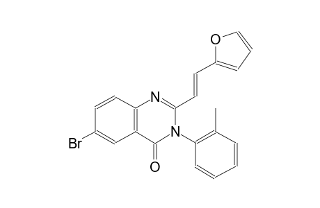 6-bromo-2-[(E)-2-(2-furyl)ethenyl]-3-(2-methylphenyl)-4(3H)-quinazolinone