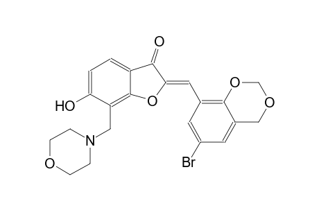3(2H)-benzofuranone, 2-[(6-bromo-4H-1,3-benzodioxin-8-yl)methylene]-6-hydroxy-7-(4-morpholinylmethyl)-, (2Z)-