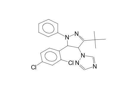 1-phenyl-3-tert-butyl-4-(1H-1,2,4-triazol-1-yl)-5-(2,4-dichlorophenyl)-4,5-dihydro-1H-pyrazole