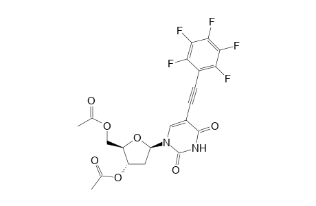 3',5'-Di-O-acetyl-5-[2-(pentafluorophenyl)lyl)ethynyl]-2'-deoxyuridine