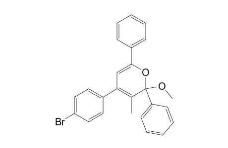 4-(4-bromophenyl)-2-Methoxy-3-methyl-2,6-diphenyl-2H-pyrane