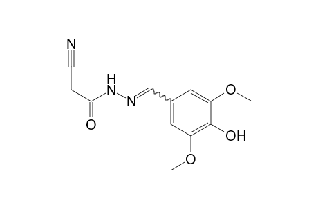 (syn/anti)-N'-(4-hydroxy-3,5-dimethoxybenzylidene)-2-cyanoacetohydrazide
