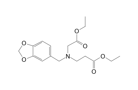 Ethyl 3-[(1,3-benzodioxol-5-ylmethyl)(2-ethoxy-2-oxoethyl)amino]propanoate