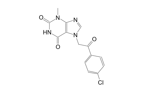 7-[2-(4-chlorophenyl)-2-oxoethyl]-3-methyl-3,7-dihydro-1H-purine-2,6-dione