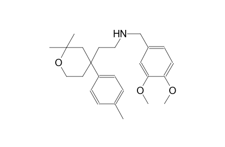 2H-pyran-4-ethanamine, N-[(3,4-dimethoxyphenyl)methyl]tetrahydro-2,2-dimethyl-4-(4-methylphenyl)-