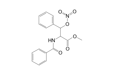 2-Benzamido-3-nitrooxy-3-phenyl-propionic acid methyl ester