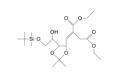 (5S,6R,7R)-8-Dimethyl-tert-butylsiloxy-7-hydroxy-5,6-O-isopropylidene-3-ethoxycarbonyl-oct-3-enoic acid, ethyl ester