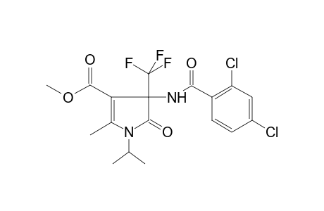 1H-Pyrrole-3-carboxylic acid, 4-[(2,4-dichlorobenzoyl)amino]-4,5-dihydro-2-methyl-1-(1-methylethyl)-5-oxo-4-(trifluoromethyl)-, methyl ester