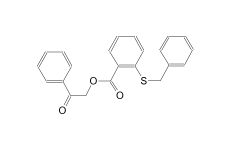 2-oxo-2-phenylethyl 2-(benzylsulfanyl)benzoate