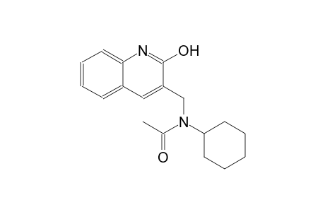 N-cyclohexyl-N-[(2-hydroxy-3-quinolinyl)methyl]acetamide