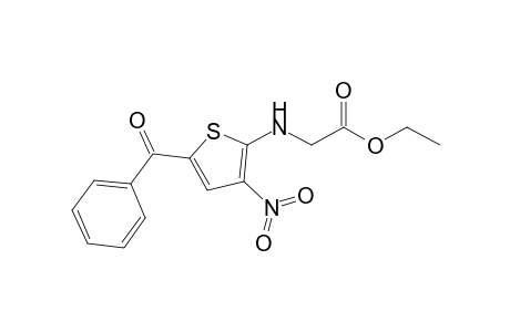 Ethyl (5-benzoyl-3-nitro-2-thienyl)aminoacetate