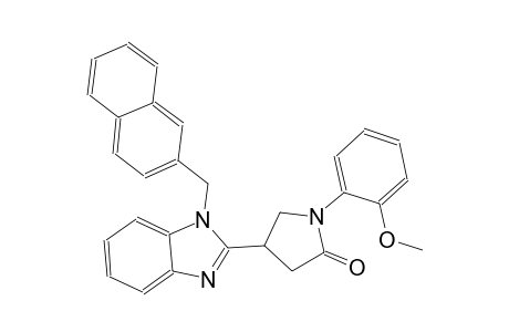 1-(2-methoxyphenyl)-4-[1-(2-naphthylmethyl)-1H-benzimidazol-2-yl]-2-pyrrolidinone