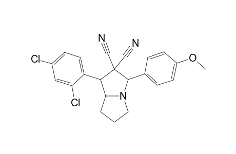 3-(2,4-Dichlorophenyl)-1-(4-methoxyphenyl)tetrahydro-1H-pyrrolizine-2,2(3H)dicarbonitrile