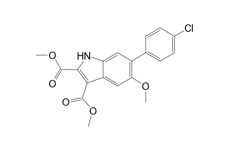 Dimethyl 6-(4-chlorophenyl)-5-methoxy-1H-indole-2,3-dicarboxylate
