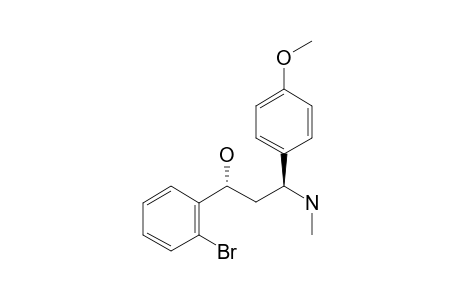(1R*,3S*)-1-(2-Bromophenyl)-3-(4-methoxyphenyl)-3-(methylamino)-propan-1-ol