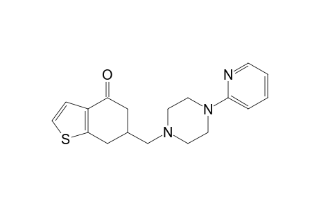 1-[(4-oxo-4,5,6,7-tetrahydrobenzo[b]thiophen-6-yl)methyl]-4-(2'-pyridyl)piperazine